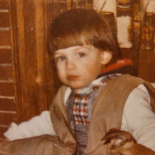 A young Rob at Wallum Lake.